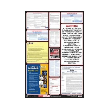 Accuform OSHA SAFETY POSTER COMBO STATE, PPG300CO PPG300CO